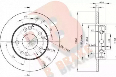 R BRAKE 78rbd26460 -  Тормозной диск